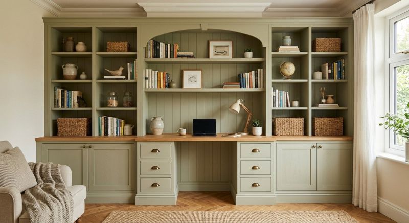 Built In Desk Installation in Durham, NC