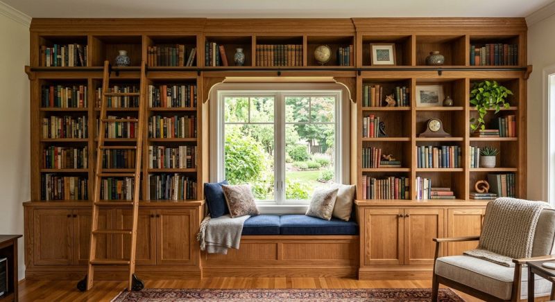 Custom Bookcase Installation in Frederick, MD