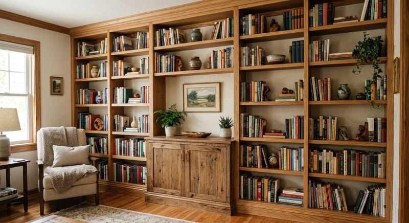 Custom Bookshelves Installation in Frederick, MD