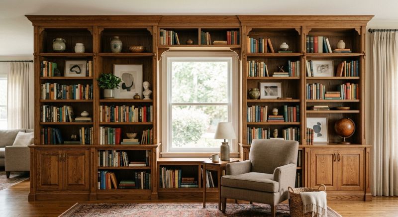 Built In Bookshelves Installation in Winston Salem, NC