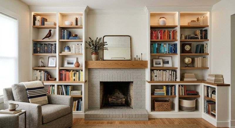 Fireplace Cabinet Installation in Woodbridge, VA