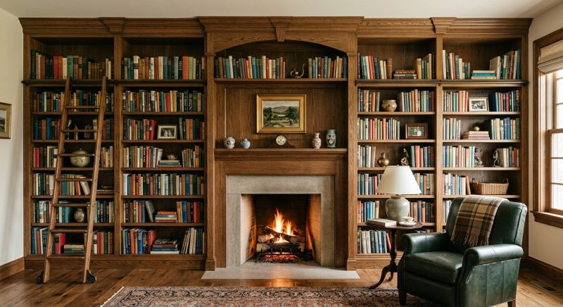 Fireplace Shelves Installation in Winston Salem, NC