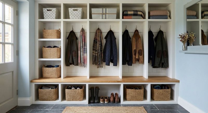 Mudroom Shelving Installation in Annapolis, MD